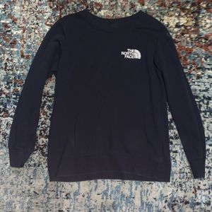 The North Face women’s size M navy blue sweatshirt, barely worn (like ne…